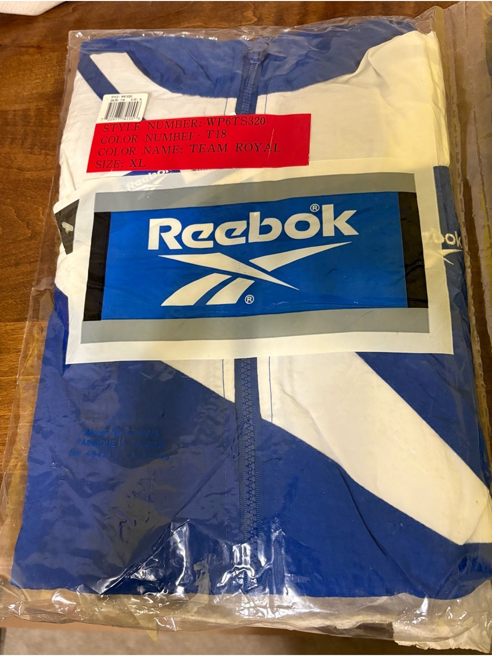 Vintage 1997 Reebok Men’s Team Royal and White Tracksuit XL